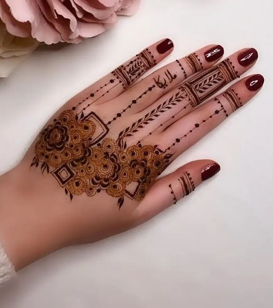 Pakistani Full Hand Mehndi Design